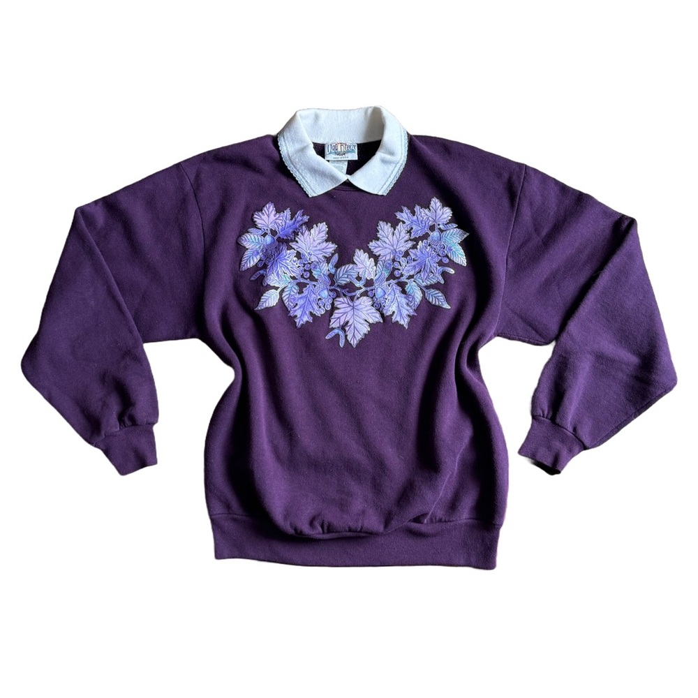 Vintage 90s Women’s Collar Sweater Grandmacore